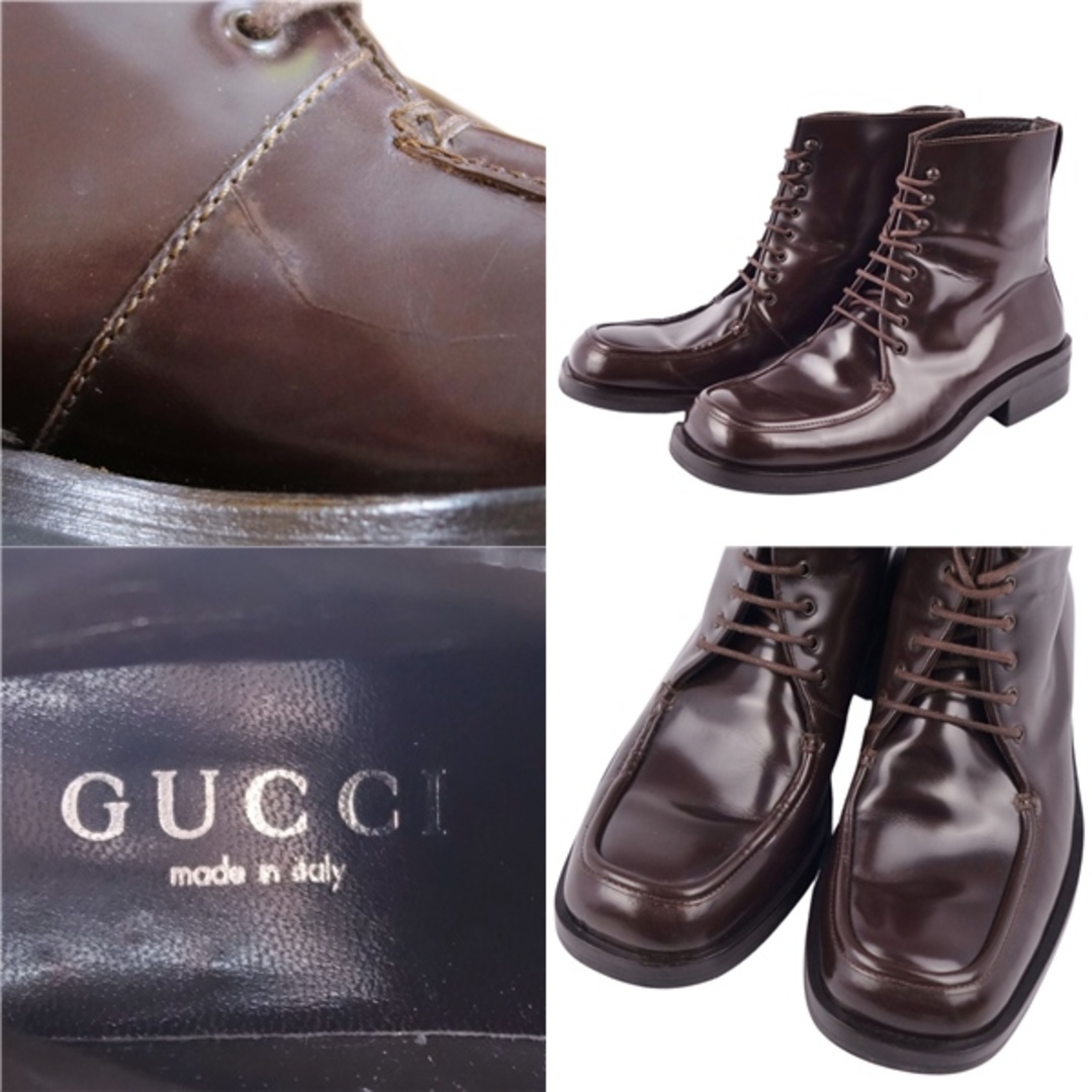 GUCCI - グッチ GUCCI ブーツ ショートブーツ レースアップ GUCCI - グッチ GUCCI ブーツ ショートブーツ レースアップ