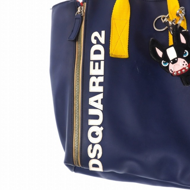DSQUARED2(ディースクエアード)のディースクエアード DSQUARED2 ロゴ フェイクレザー ハンドバッグ メンズのバッグ(トートバッグ)の商品写真