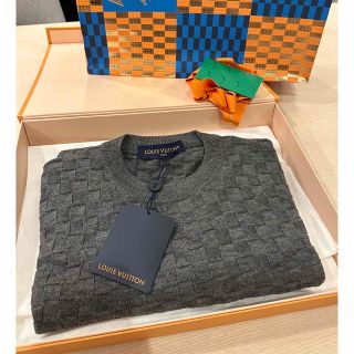 ルイヴィトン(LOUIS VUITTON)の新品未使用　LOUIS VUITTON セーター　グレー　M(ニット/セーター)