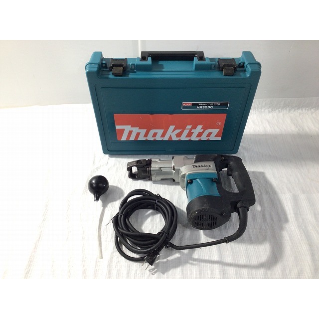 ☆比較的綺麗です☆ makita マキタ 35mm ハンマドリル HR3530 ケース付き 六角軸シャンク ハンマードリル 電動ハンマー ハツリ機 64816