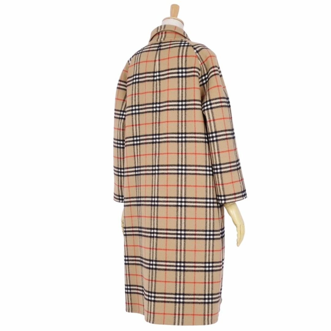 BURBERRY(バーバリー)の美品 Vintage バーバリー Burberrys コート ウール チェック リバーシブル ステンカラーコート バルマカーンコート レディース 11AB3(M相当) ベージュ レディースのジャケット/アウター(その他)の商品写真