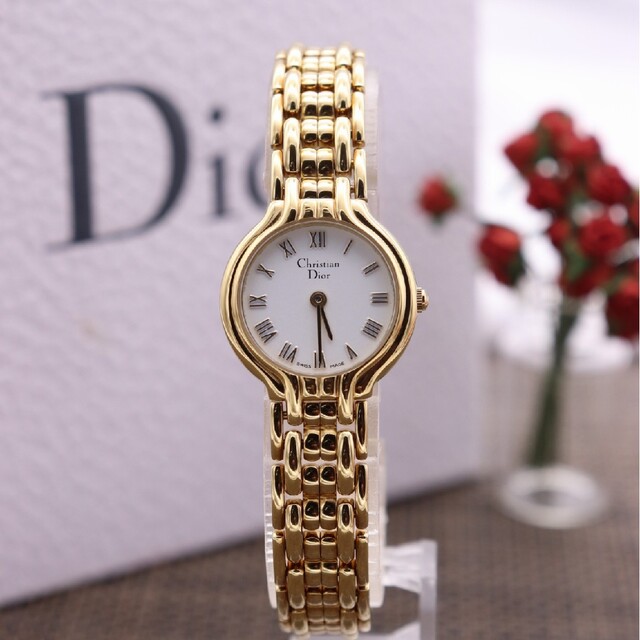 付属品付き【未使用品】ChristianDior/動作良好 3036 新品電池
