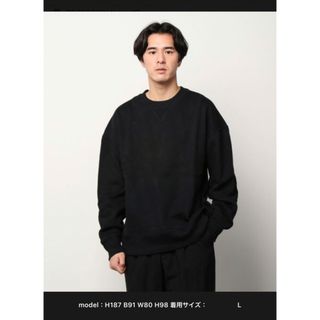 ギャップ(GAP)のカーボナイズドフリースプルオーバー　ブラック　Lサイズ　GAP(トレーナー/スウェット)