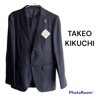 タケオキクチ(TAKEO KIKUCHI)の❗️新品未使用品❗️2点❗️上下セット　Mサイズ　ネイビー　裏地　グリーン(テーラードジャケット)