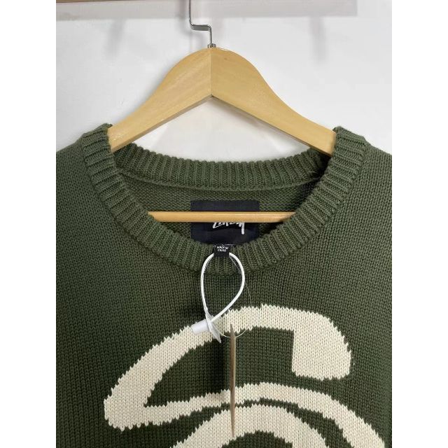 大特価放出！ sweater stussy STUSSY 緑色 L ニットセーター ステューシー ニット+セーター 