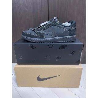 ナイキ(NIKE)の評価546！AIR JORDAN 1 LOW Travis Scott Blac(スニーカー)