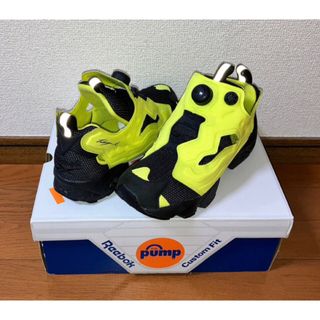 リーボック(Reebok)の良品 REEBOK INSTA PUMP FURY OG 24cm 蛍光イエロー(スニーカー)