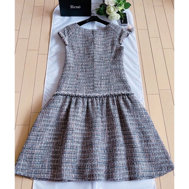 Rene 2018年ツィードワンピース38 極美品 foxey | www.jarussi.com.br