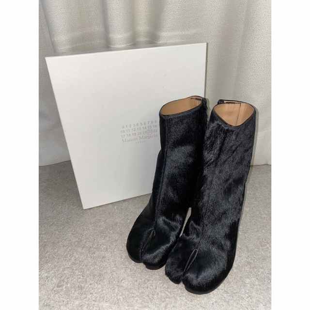 新品Maison Margiela Tabi 足袋 ハラコ ブーツ ブラック - ブーツ