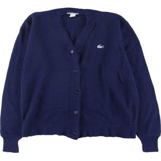 ラコステ(LACOSTE)の古着 70年代 ラコステ LACOSTE HAYMAKER アクリルニットカーディガン 40 レディースL ヴィンテージ /eaa306076(カーディガン)