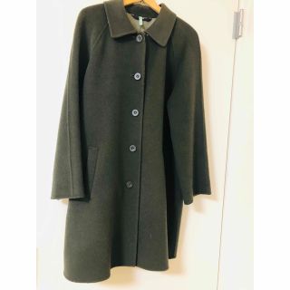 DAKS ダックス コート　グレー　ノーカラーコート