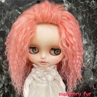 blythe_w-145イタリアスモークピンク✨チベットラムフルスキンウィッグ