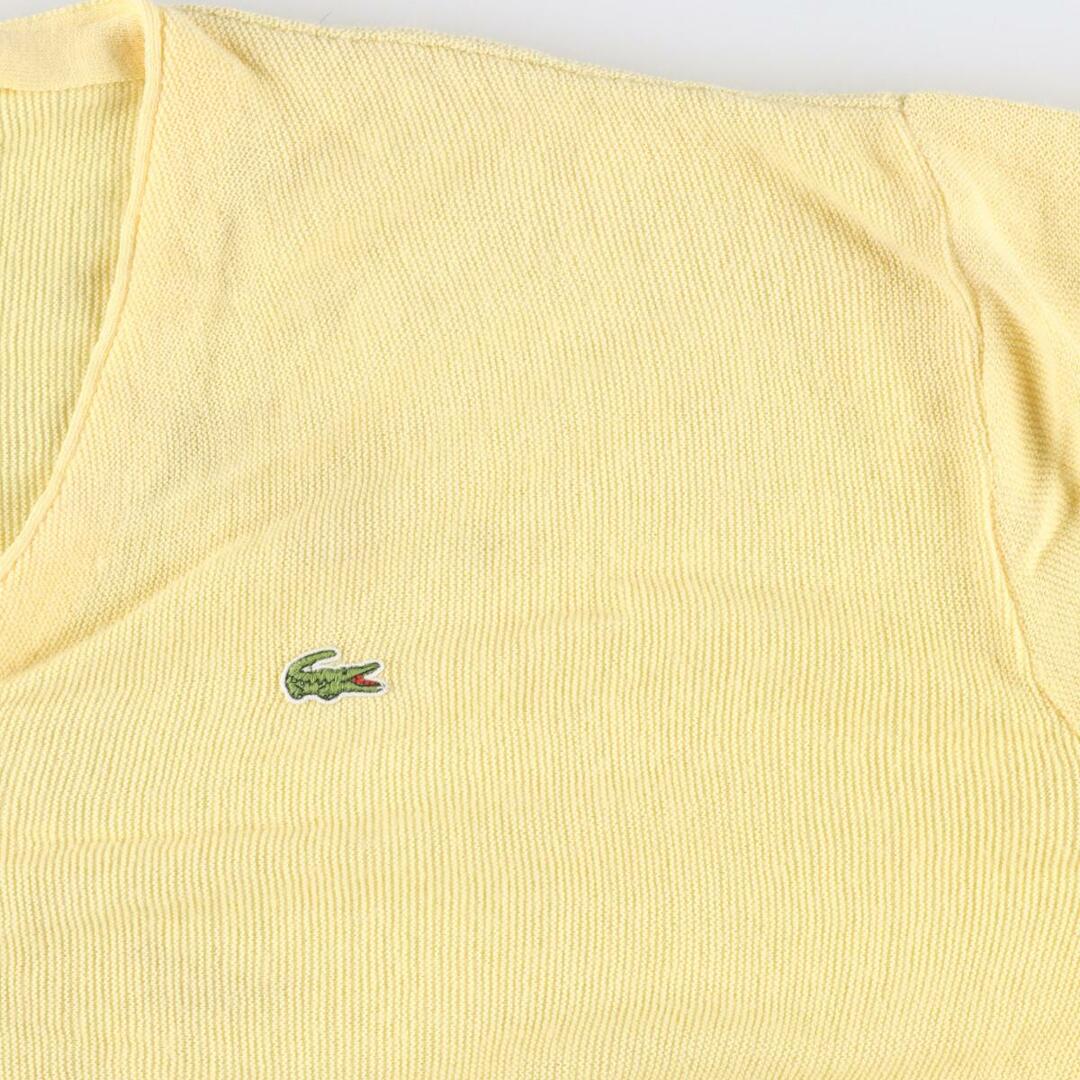 80年代 ラコステ LACOSTE IZOD アクリルニットカーディガン USA製 メンズXXL /eaa306753