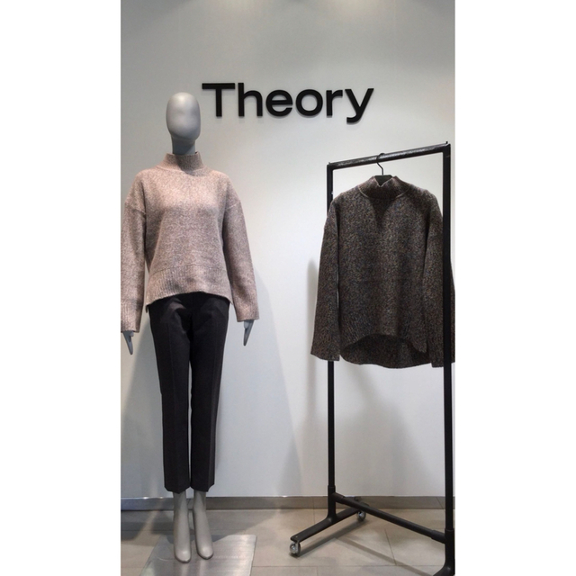 theory(セオリー)のTheory 20AW ライトサキソニープルオンパンツ 美脚パンツ 秋冬 グレー レディースのパンツ(クロップドパンツ)の商品写真