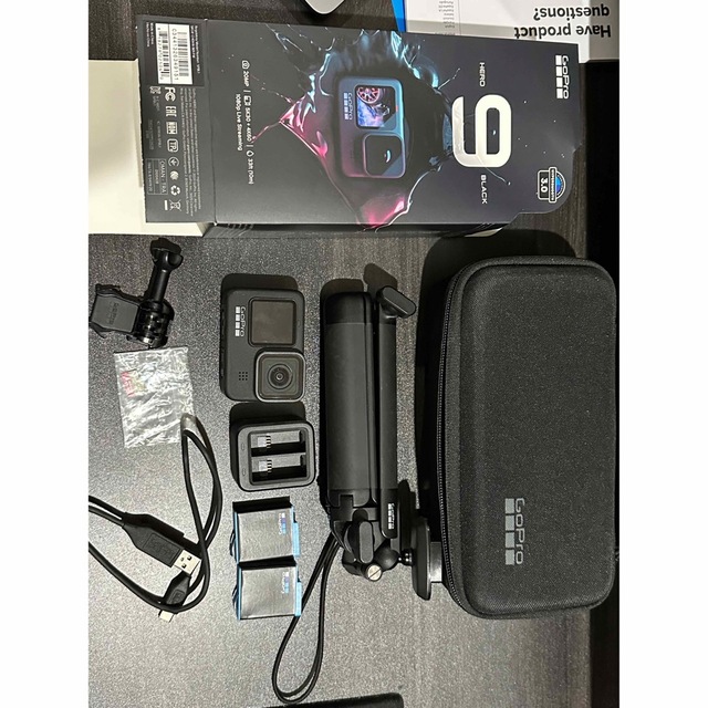 特別プライス ゴープロ ヒーロー9 GoPro HERO9 純正3way 三脚付き
