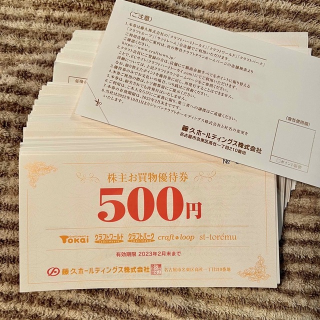 40000円分 藤久 株主優待券