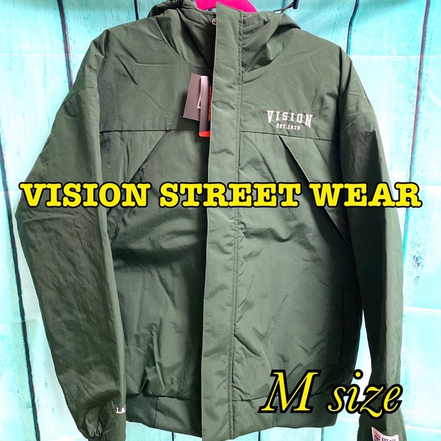 VISION STREET WEAR メンズ 中綿フードつきブルゾン アウター