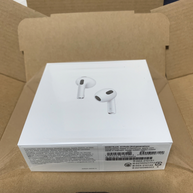 アップル AirPods 第3世代 MME73J/Aヘッドフォン/イヤフォン