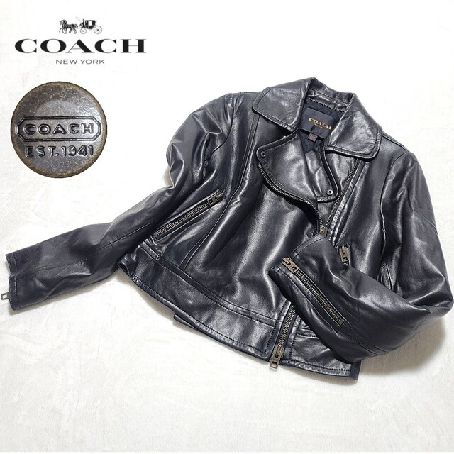 お1人様1点限り】 ライダースジャケット 【美品】COACH ダブル - COACH