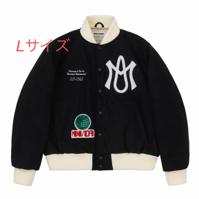 Lサイズ minnano on air  Varsity Jacket