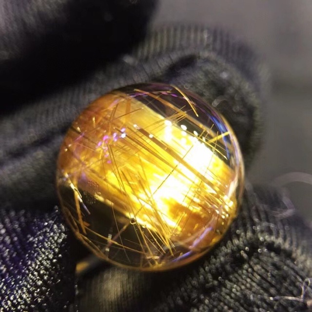 【天然】タイチンクオーツ 丸玉 13.4mm 5