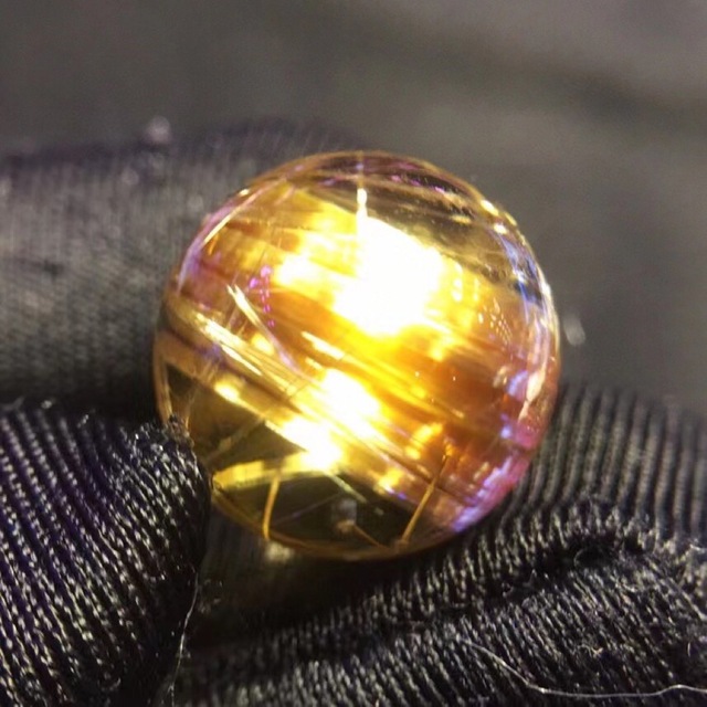 【天然】タイチンクオーツ 丸玉 13.4mm 4
