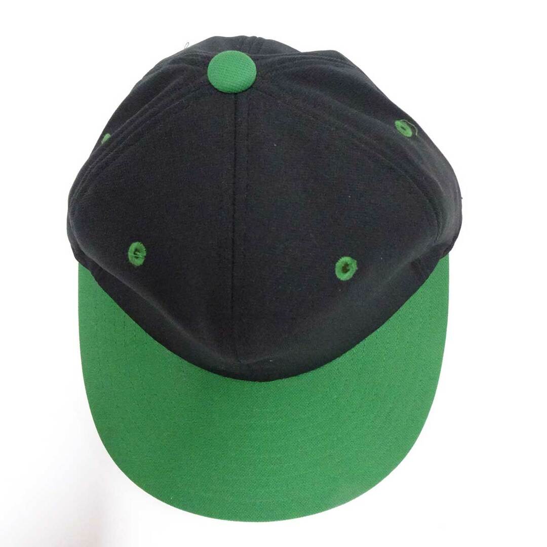 DESCENTE(デサント)の[未使用/デッドストック] デサント 帽子 キャップ THE BEST 58cm ブラック/グリーン メンズ ビンテージ レトロ スポーツ/アウトドアのゴルフ(ウエア)の商品写真