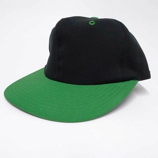 デサント(DESCENTE)の[未使用/デッドストック] デサント 帽子 キャップ THE BEST 58cm ブラック/グリーン メンズ ビンテージ レトロ(ウエア)