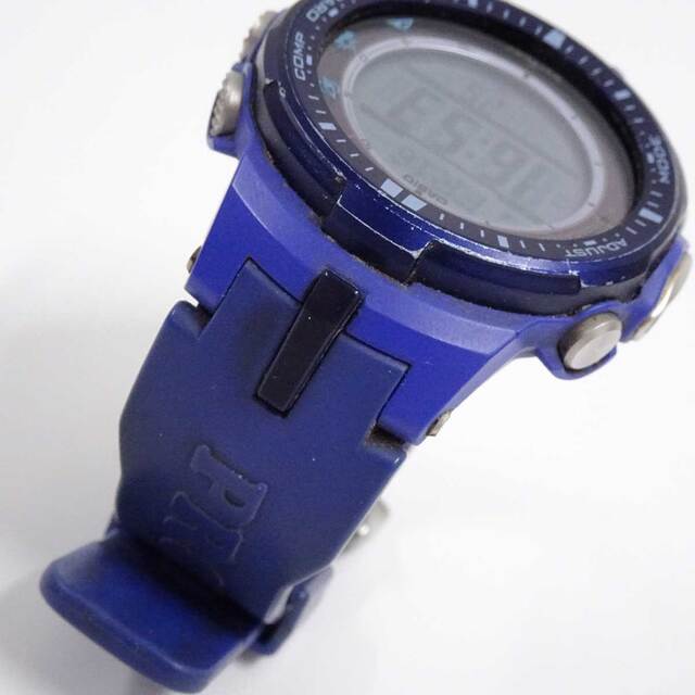 カシオ プロトレック PROTREK ソーラー電波時計 腕時計 ブルー PRW-3000-2B メンズ 方位計 高度計 温度計 搭載