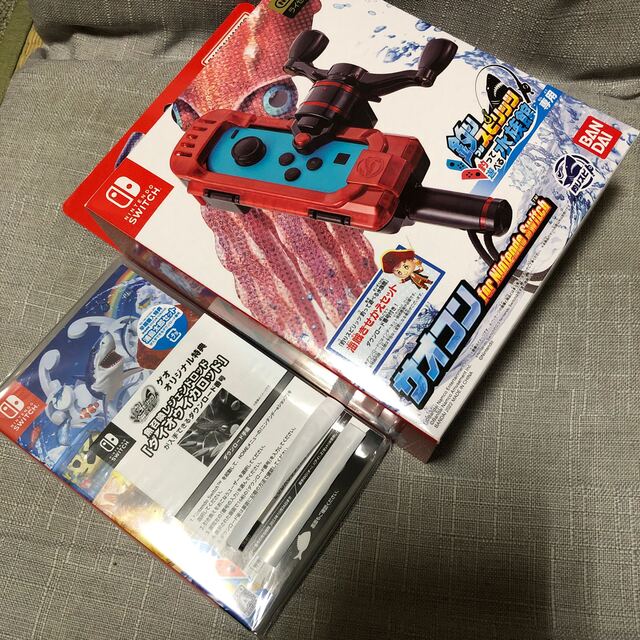 新品!釣りスピリッツ 釣って遊べる水族館 Switch サオコンセット