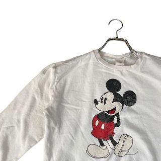 Disney ディズニー　スウェット　トレーナー　プリント　ミッキー　古着(スウェット)