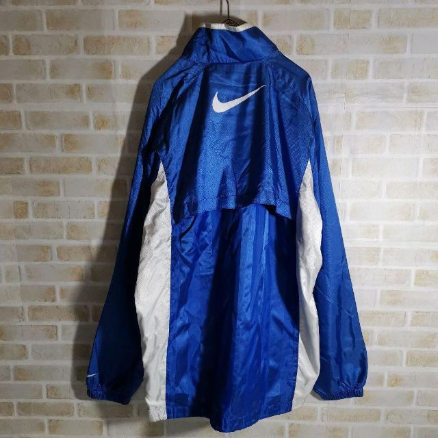 NIKE(ナイキ)のNIKE ナイキ ナイロン ジャケット セットアップ 青 ブルー メンズのジャケット/アウター(ナイロンジャケット)の商品写真