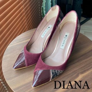 ダイアナ(DIANA)の【DIANAスエードパイソン柄パンプス】(ハイヒール/パンプス)