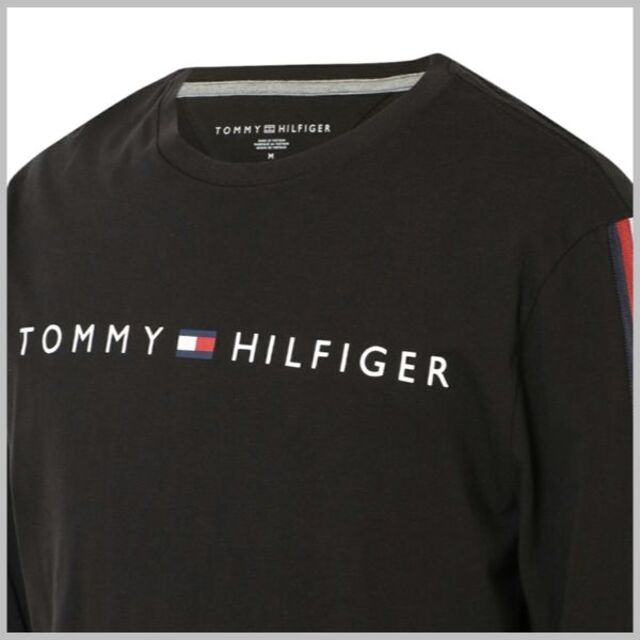 TOMMY HILFIGER(トミーヒルフィガー)のNASH LS TEE　ロングスリーブTシャツ　ブラック　Mサイズ メンズのトップス(Tシャツ/カットソー(七分/長袖))の商品写真