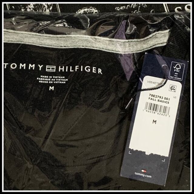 TOMMY HILFIGER(トミーヒルフィガー)のNASH LS TEE　ロングスリーブTシャツ　ブラック　Mサイズ メンズのトップス(Tシャツ/カットソー(七分/長袖))の商品写真