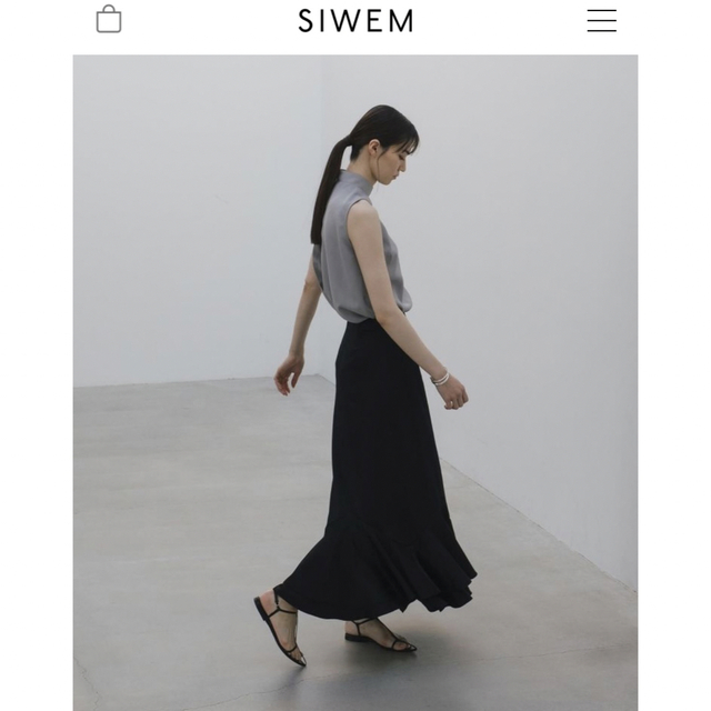 SIWEM シウム　PEONY HEM SKIRT