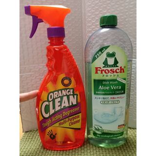 フロッシュとオレンジ・グローの洗剤ぴかぴかセット(洗剤/柔軟剤)