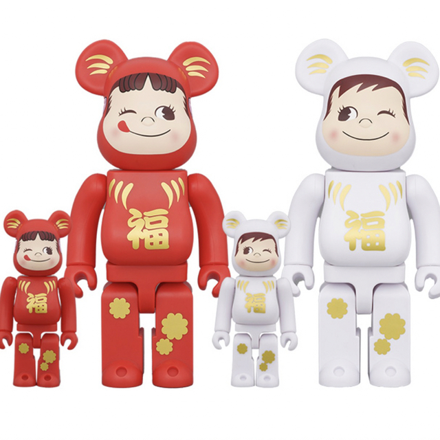 BE＠RBRICK 達磨 ペコちゃん & ポコちゃん 100% & 400%