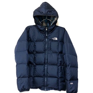 ザノースフェイス(THE NORTH FACE)の美品!ノースフェイス☆リバーシブルダウンジャケット 子供サイズ ネイビー(ジャケット/上着)