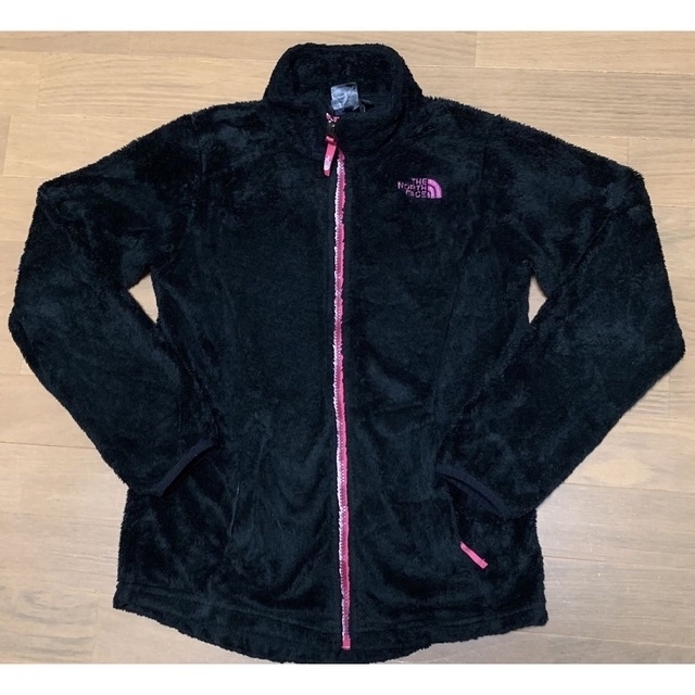 THE NORTH FACE(ザノースフェイス)の【中古】ザ ノースフェイス フリース ブラック&ピンクブラック レディースM レディースのジャケット/アウター(その他)の商品写真