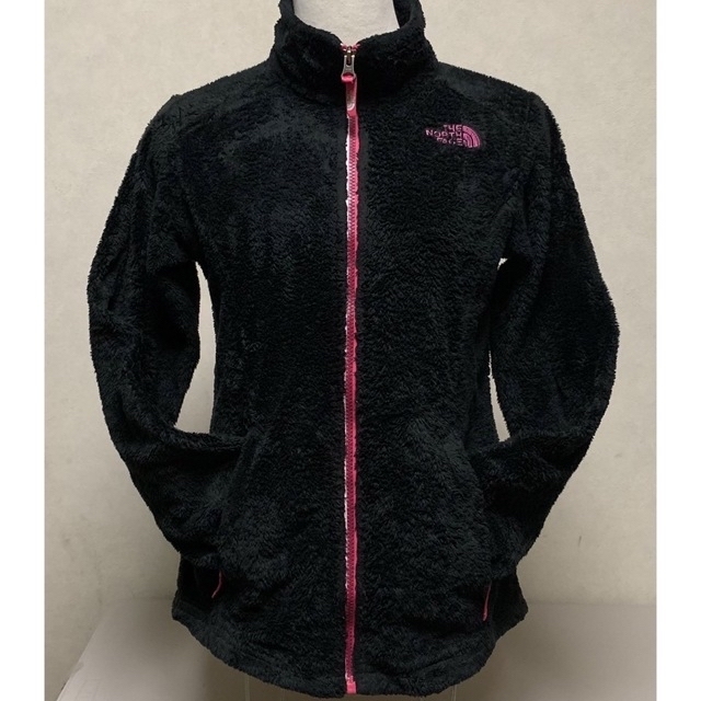 THE NORTH FACE(ザノースフェイス)の【中古】ザ ノースフェイス フリース ブラック&ピンクブラック レディースM レディースのジャケット/アウター(その他)の商品写真