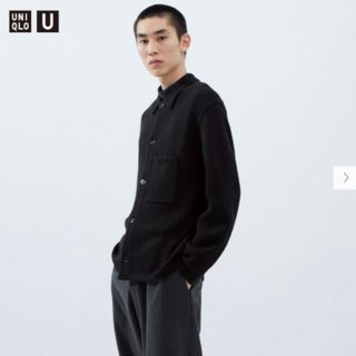 ユニクロ(UNIQLO)のユニクロU ニットオーバーシャツジャケット(カーディガン)