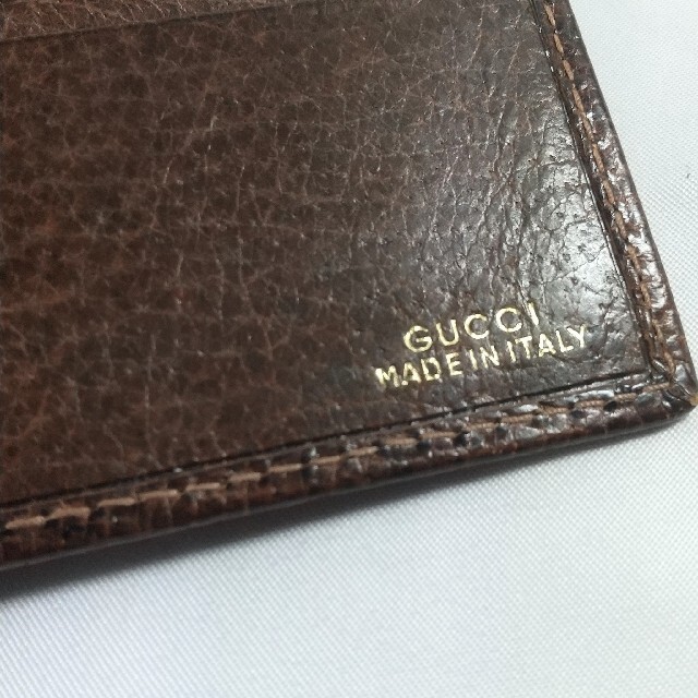 Gucci(グッチ)の【希少 】GUCCI 折財布 グッチ 札入れ カードケース オールドグッチ メンズのファッション小物(折り財布)の商品写真