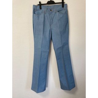 リーバイス(Levi's)のlevis 517 スタプレ　70s BigE ブルー　フレアパンツ(スラックス)