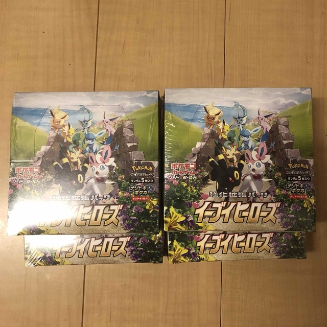 人気メーカー・ブランド イーブイヒーローズBOX 未開封シュリンク付き 4BOX Box/デッキ/パック 人気メーカー・ブランド イーブイヒーローズBOX 未開封シュリンク付き 4BOX Box/デッキ/パック