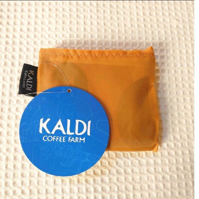【新品】KALDI　ミニエコバッグ　カルディ　エコバッグ　ノベルティ レディースのバッグ(エコバッグ)の商品写真