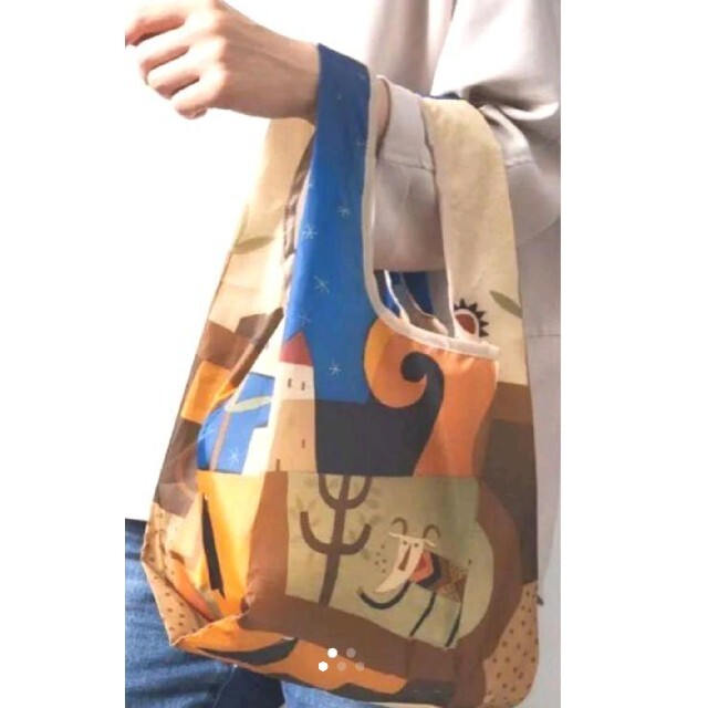 【新品】KALDI　ミニエコバッグ　カルディ　エコバッグ　ノベルティ レディースのバッグ(エコバッグ)の商品写真