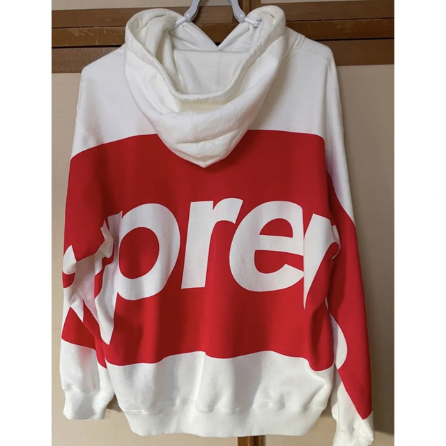 【美品】supreme メンズ　トップス　パーカー　シュプリーム　ビッグロゴ　赤