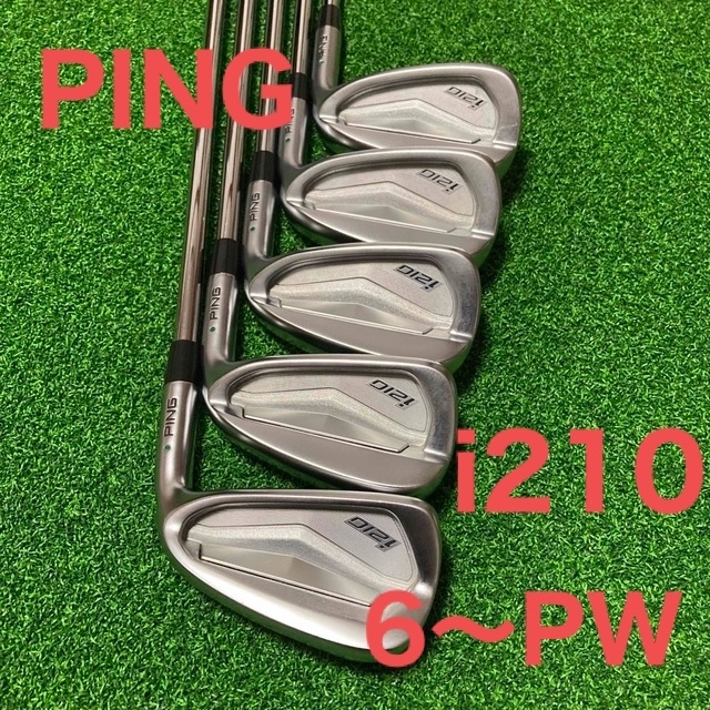 PING(ピン)のピン i210アイアン 6〜PW グリーン Zelos8 PING スポーツ/アウトドアのゴルフ(クラブ)の商品写真
