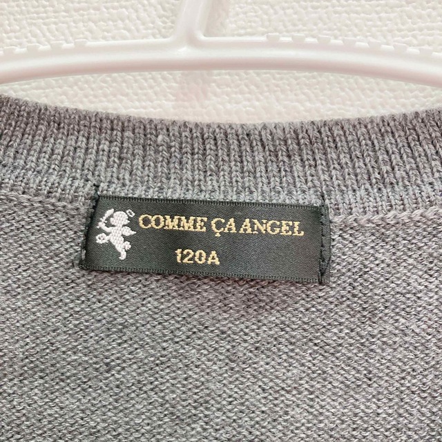 COMME CA ANGEL アーガイル柄　カーディガン　120 キッズ/ベビー/マタニティのキッズ服男の子用(90cm~)(カーディガン)の商品写真